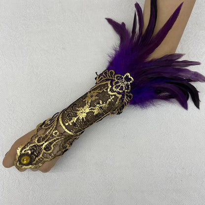 Halloween Party Fingerless Gloves