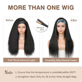 Kinky Straight Headband Synthetic Wig