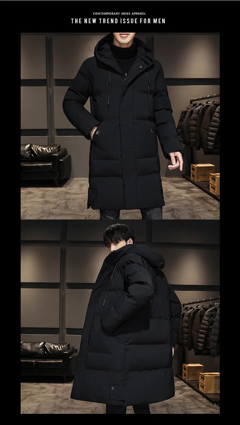 Fashion Thick Warm Long Hooded Coat
