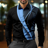 Men's 3d Printed Business Shirt
