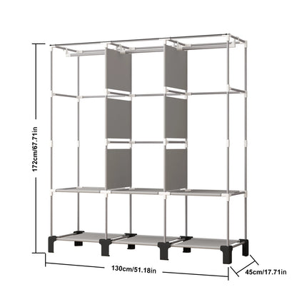 Canvas folding wardrobe