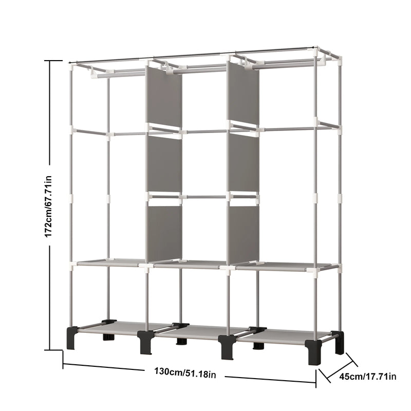 Canvas Folding Wardrobe