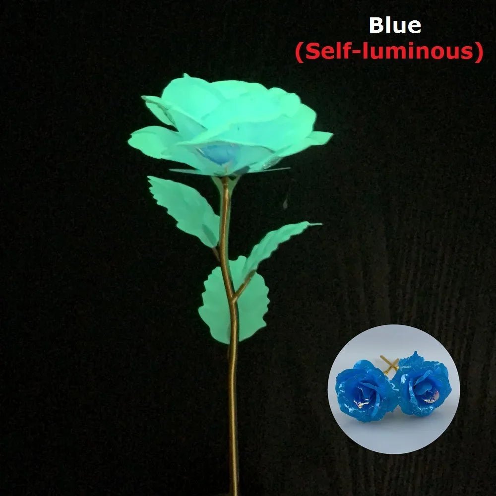 Luminous rose flower