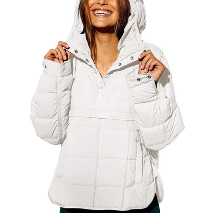 Hooded full sleeve loose casual coat