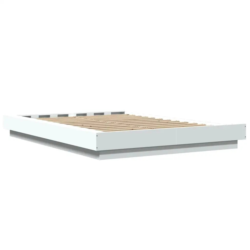 Stylish white bed frame