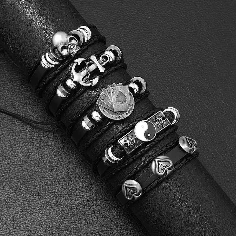 Fashion Multi-layer Beaded Leather Bracelet