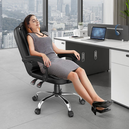 Ergonomic office chair with high backrest