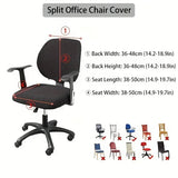 Universal Desk Rotating Chair Cover