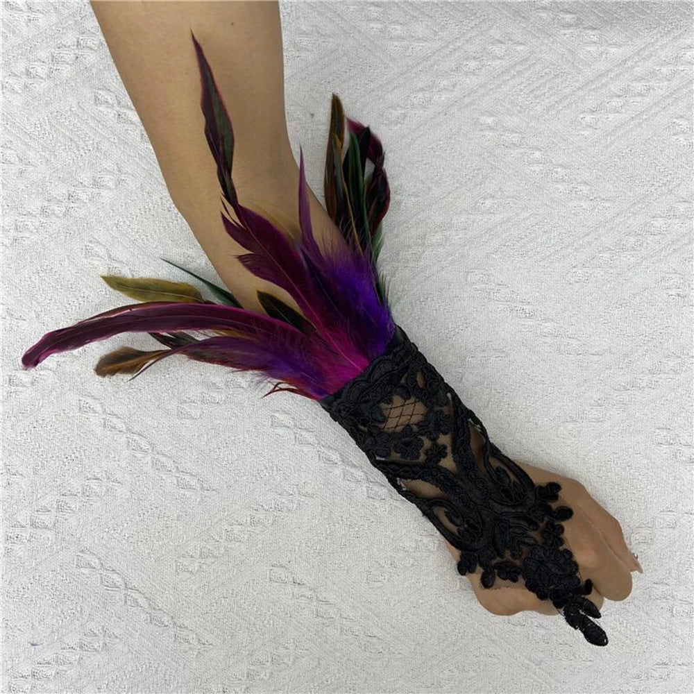 Halloween Party Fingerless Gloves