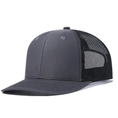 Breathable curved brim style trucker cap