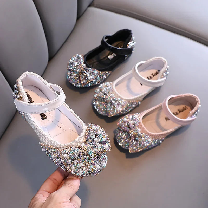 Fashion rhinestone glitter baby shoes
