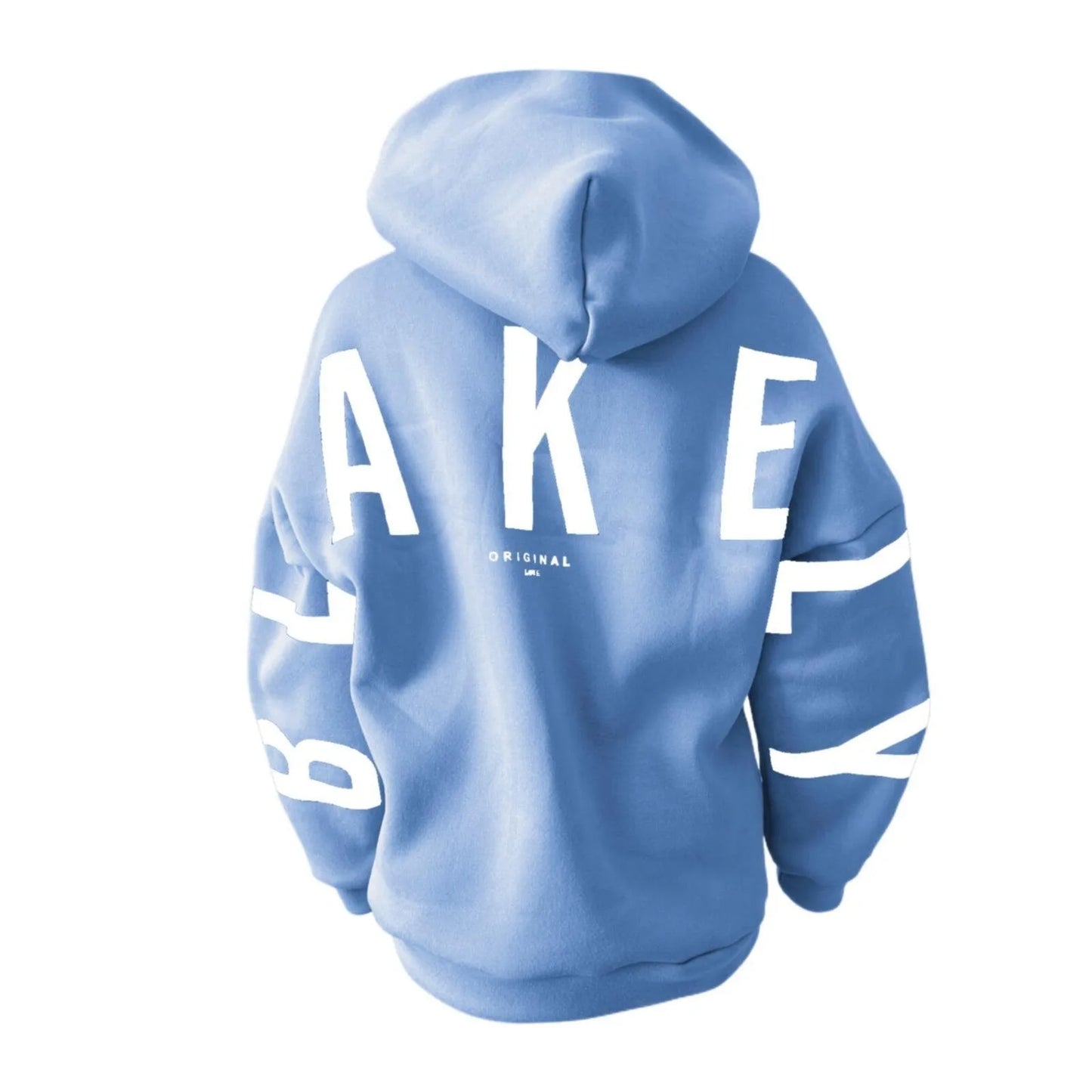 Women's letter printed long sleeved hooded pullover