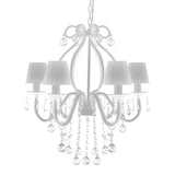 Elegant White Chandelier with 2300 Crystals