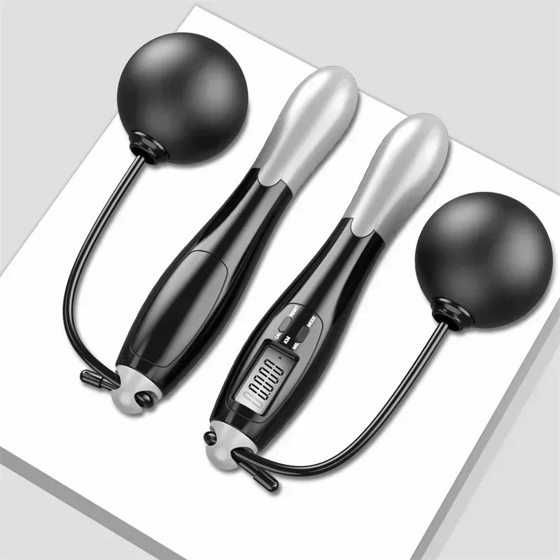 Electronic counting skip rope