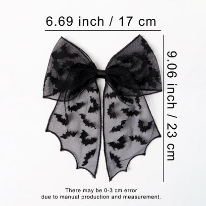 Halloween Bat Bow Hair Clip