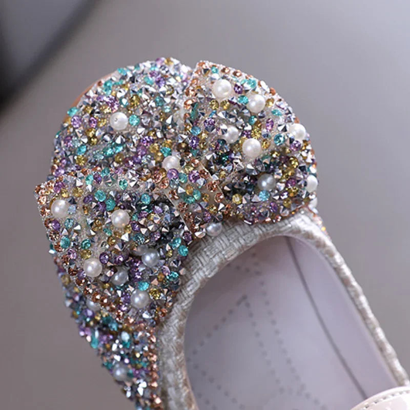 Fashion rhinestone glitter baby shoes