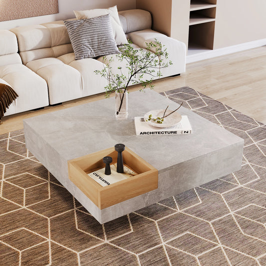 Side table with removable storage box