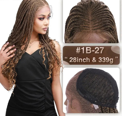 28inch cornrow braids lace wigs