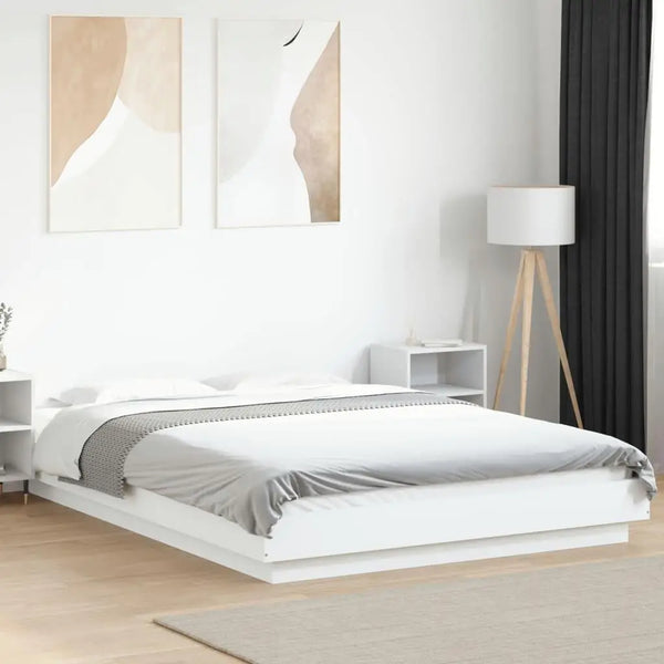 Stylish White Bed Frame