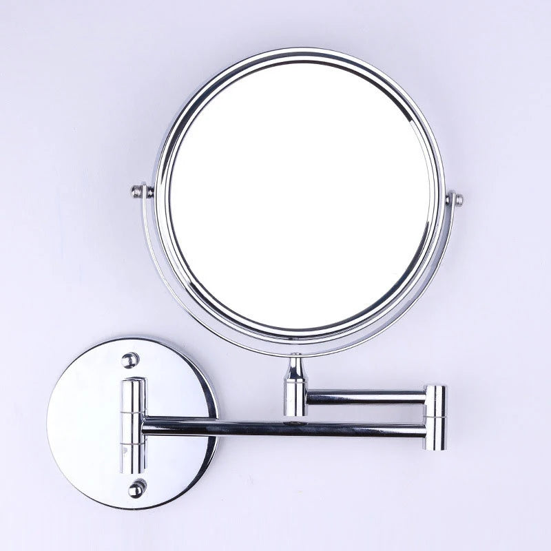 Wall mounted bathroom mirror with led light