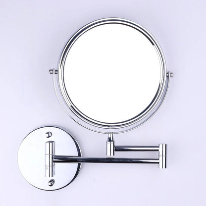 Wall mounted bathroom mirror with led light