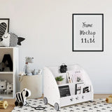 Children's Wheels Storage Bookshelf