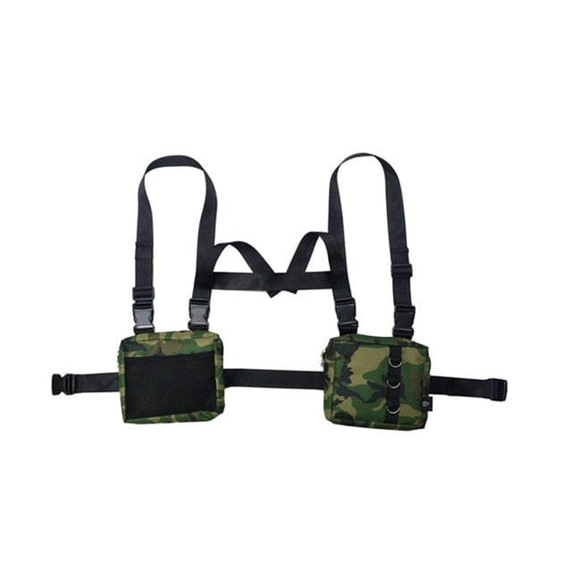 Unisex Tactical Streetwear Chest Bag Two Pockets