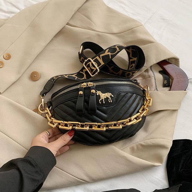 Ladies Luxury Leather Waist Bag