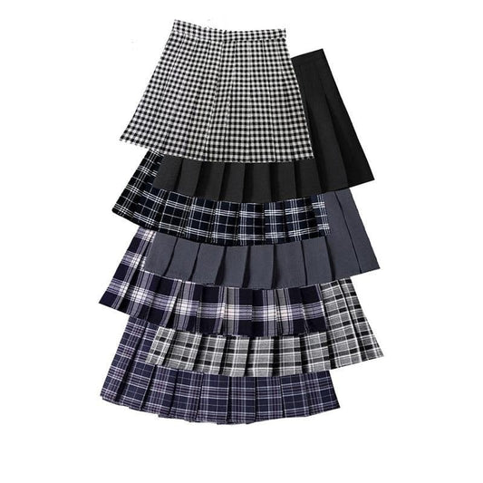 Girls Preppy Style Mini Skirt