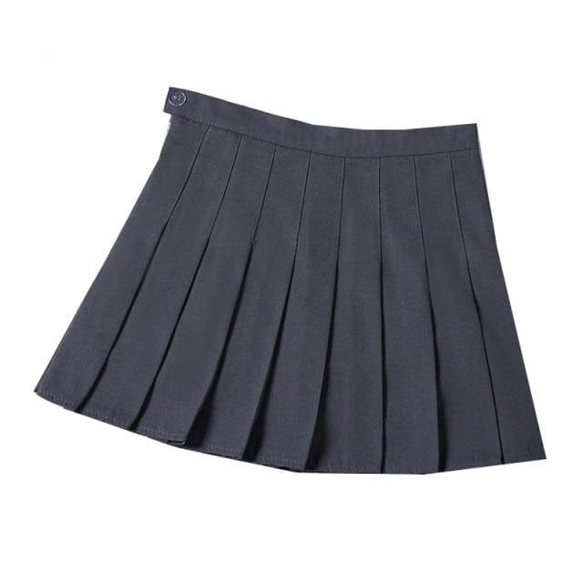 Girls Preppy Style Mini Skirt