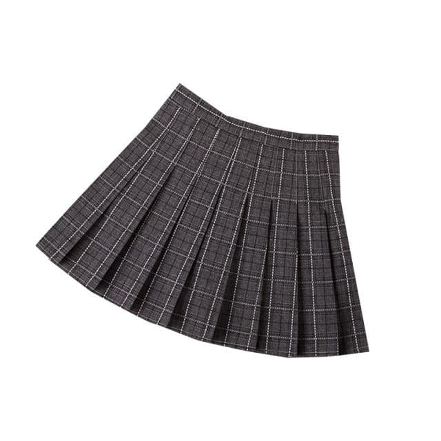 Girls Preppy Style Mini Skirt