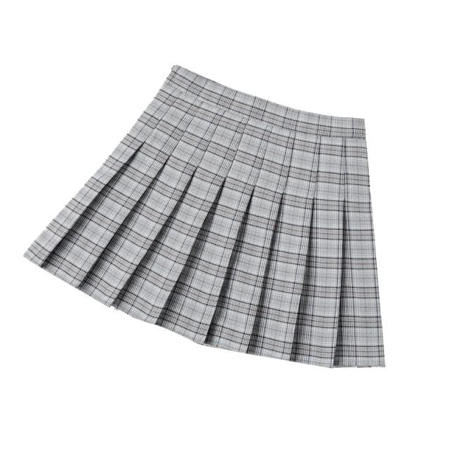 Girls Preppy Style Mini Skirt