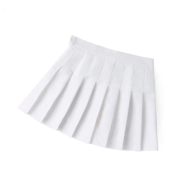 Girls Preppy Style Mini Skirt