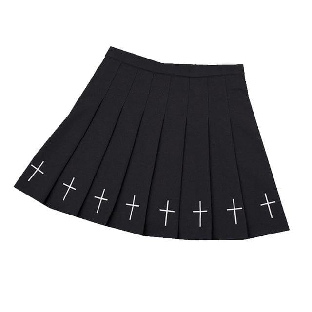 Girls Preppy Style Mini Skirt