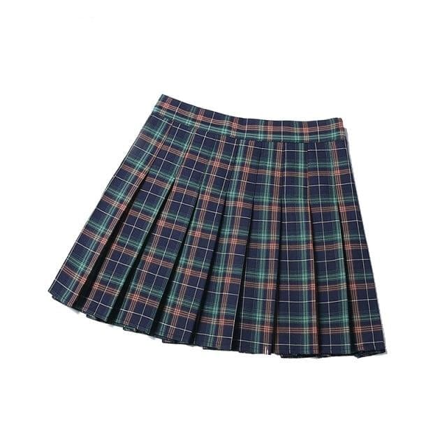 Girls Preppy Style Mini Skirt