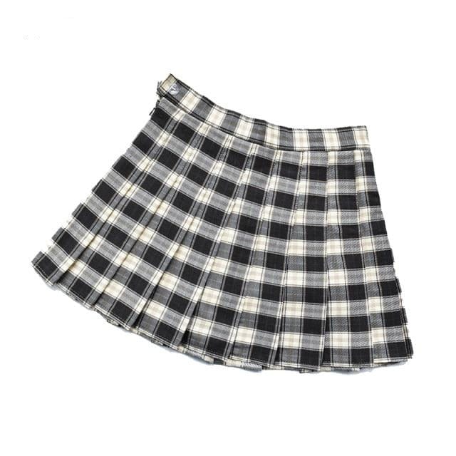 Girls Preppy Style Mini Skirt