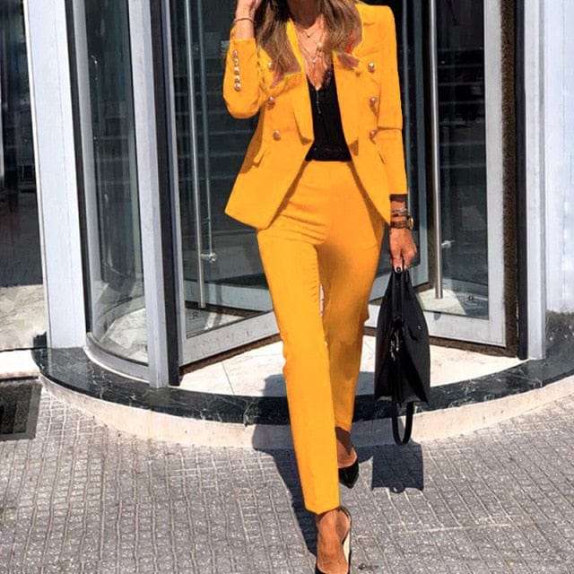 Ladies Elegant Casual Two Piece Suit