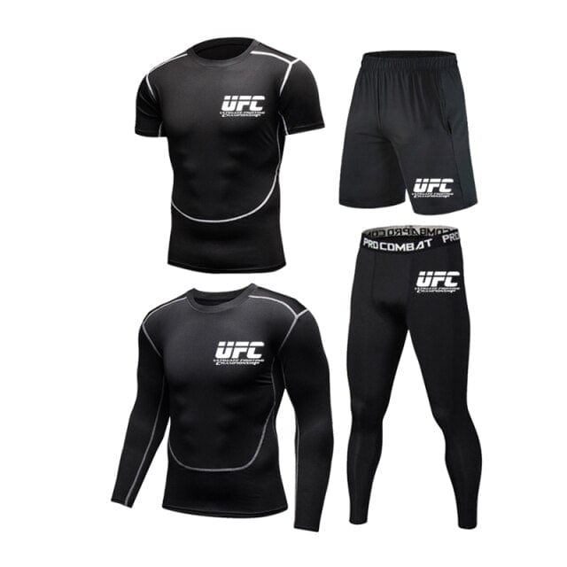 Men's 5Pieces/set Compression Track Suit