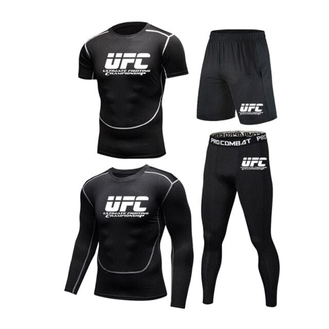 Men's 5Pieces/set Compression Track Suit