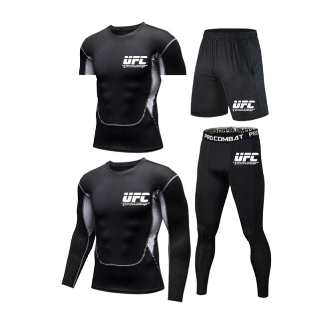 Men's 5Pieces/set Compression Track Suit