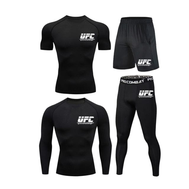 Men's 5Pieces/set Compression Track Suit