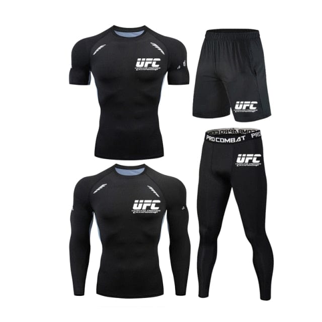 Men's 5Pieces/set Compression Track Suit