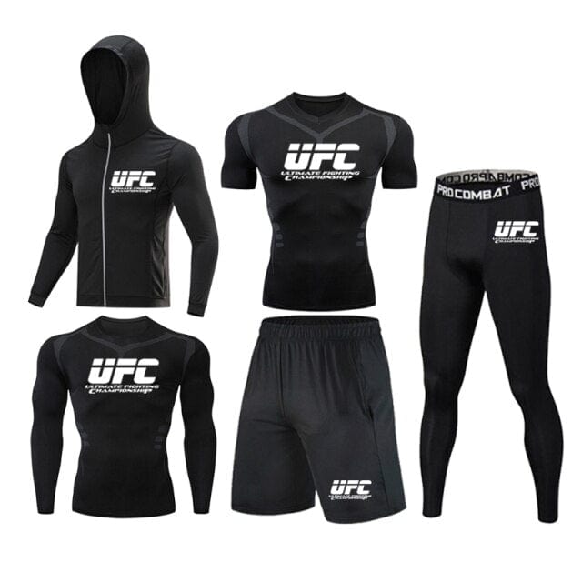 Men's 5Pieces/set Compression Track Suit