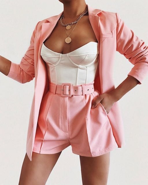 Ladies Elegant Casual Two Piece Suit