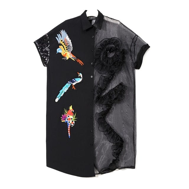 Summer Embroidered Midi Party Dress
